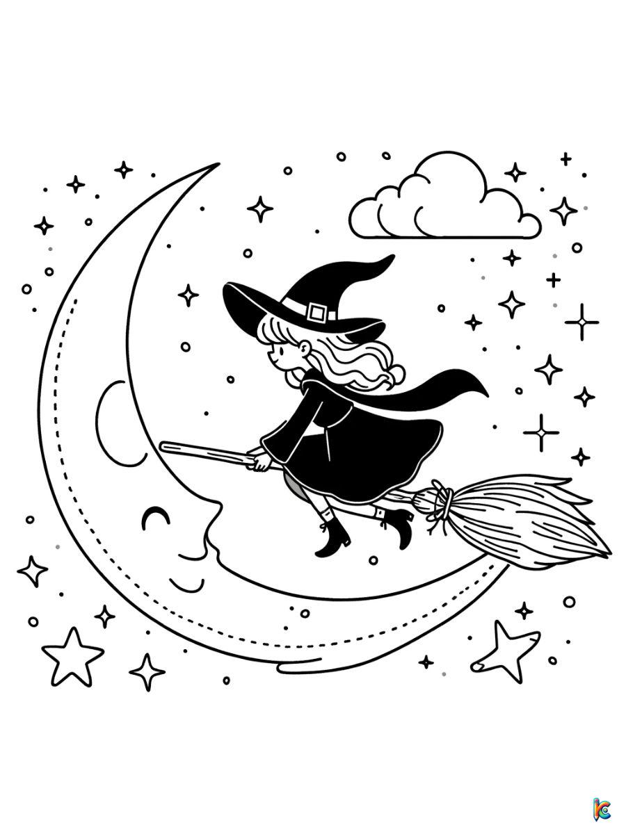 aesthetic halloween coloring pages to print