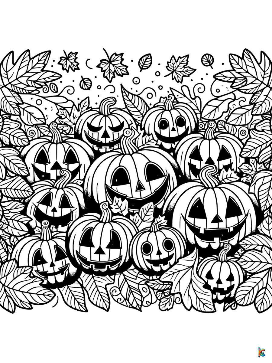aesthetic halloween coloring sheets