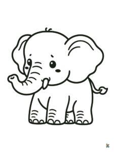 Elephant Coloring Pages – ColoringPagesKC