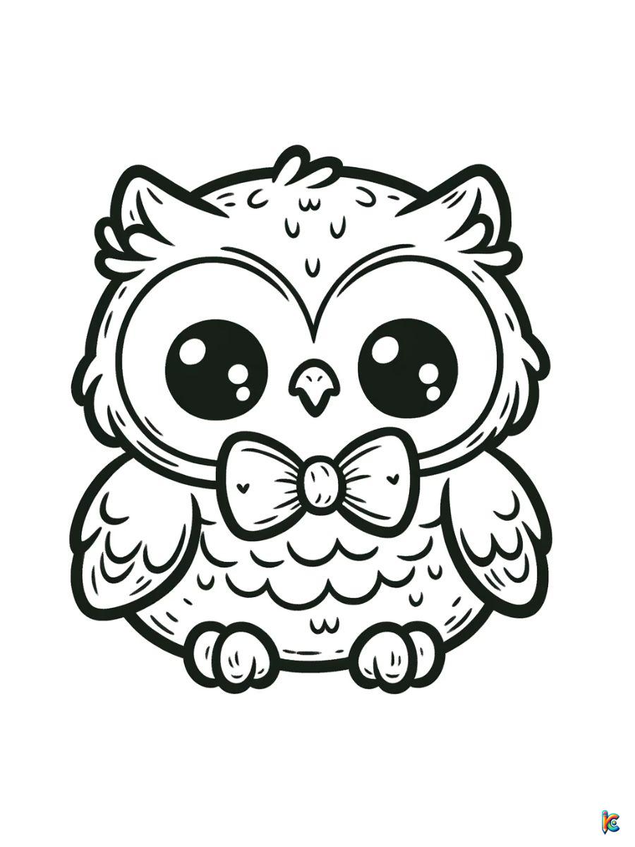 baby owl coloring pages