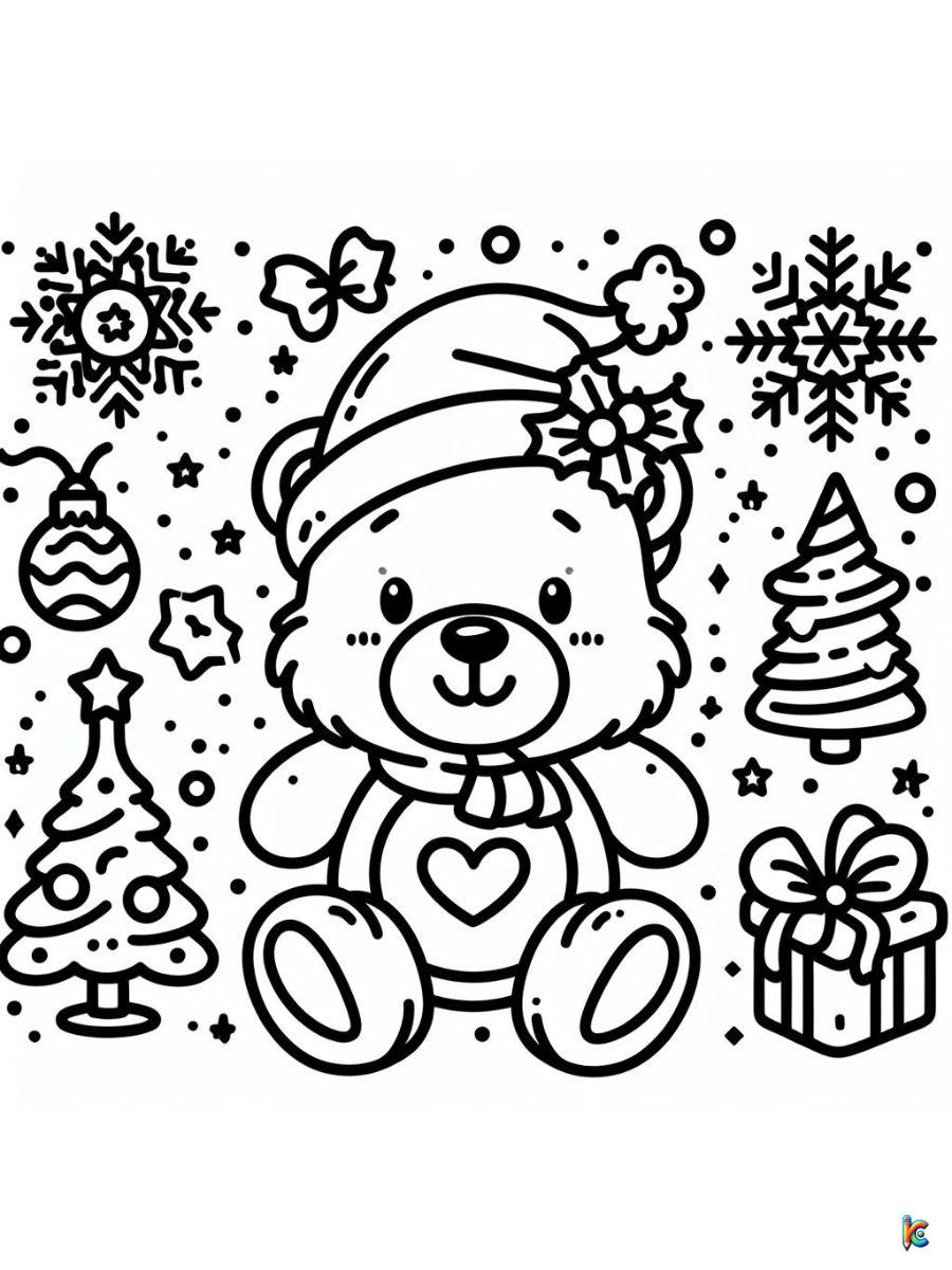 care bear christmas coloring pages for kids