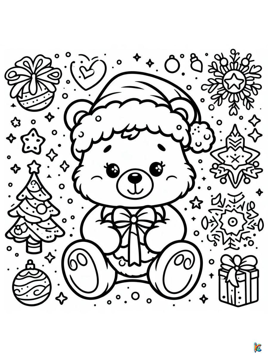 care bear christmas coloring pages