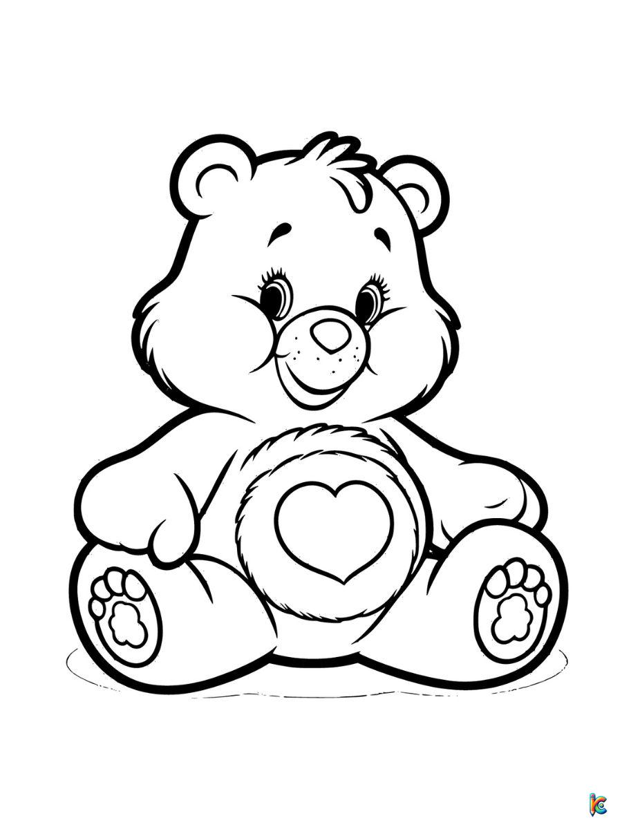 care bear coloring pages free