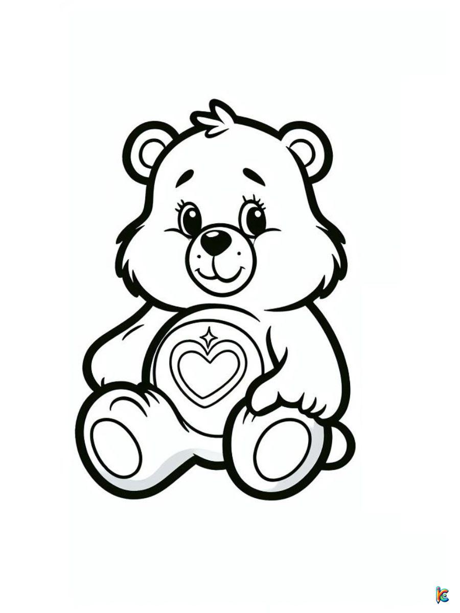 care bear coloring pages printable