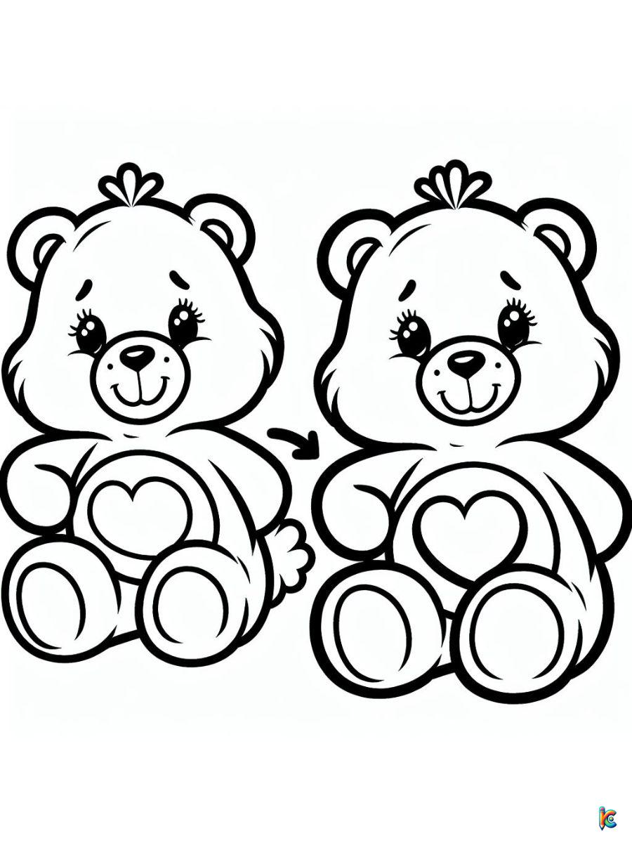 care bear printable coloring pages