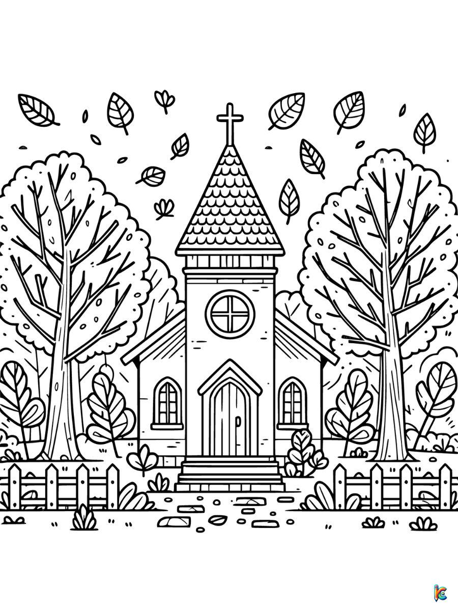 church easter coloring pages free