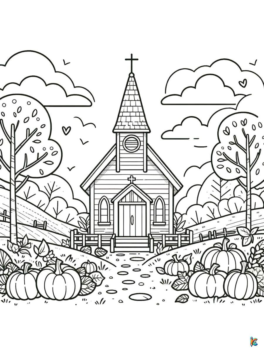 church easter coloring pages printable