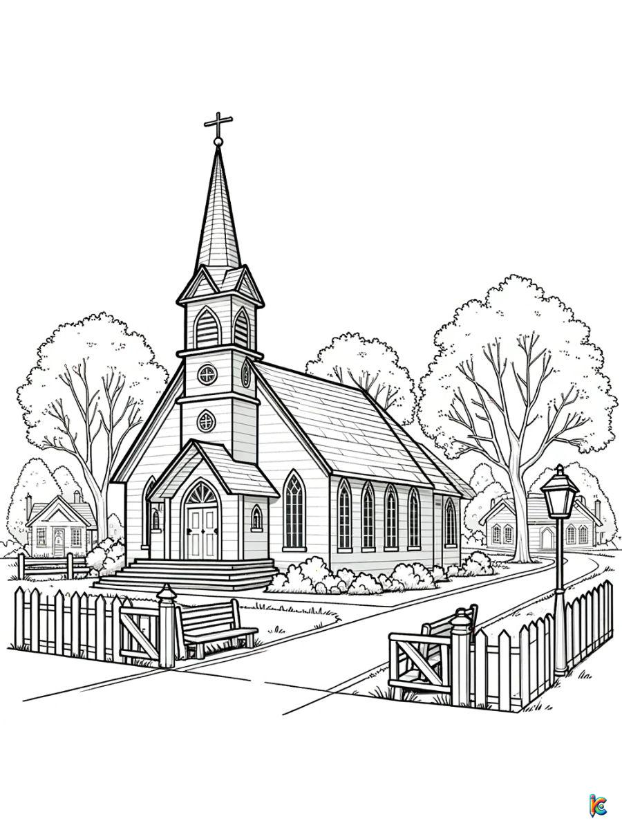 church easter coloring pages to print