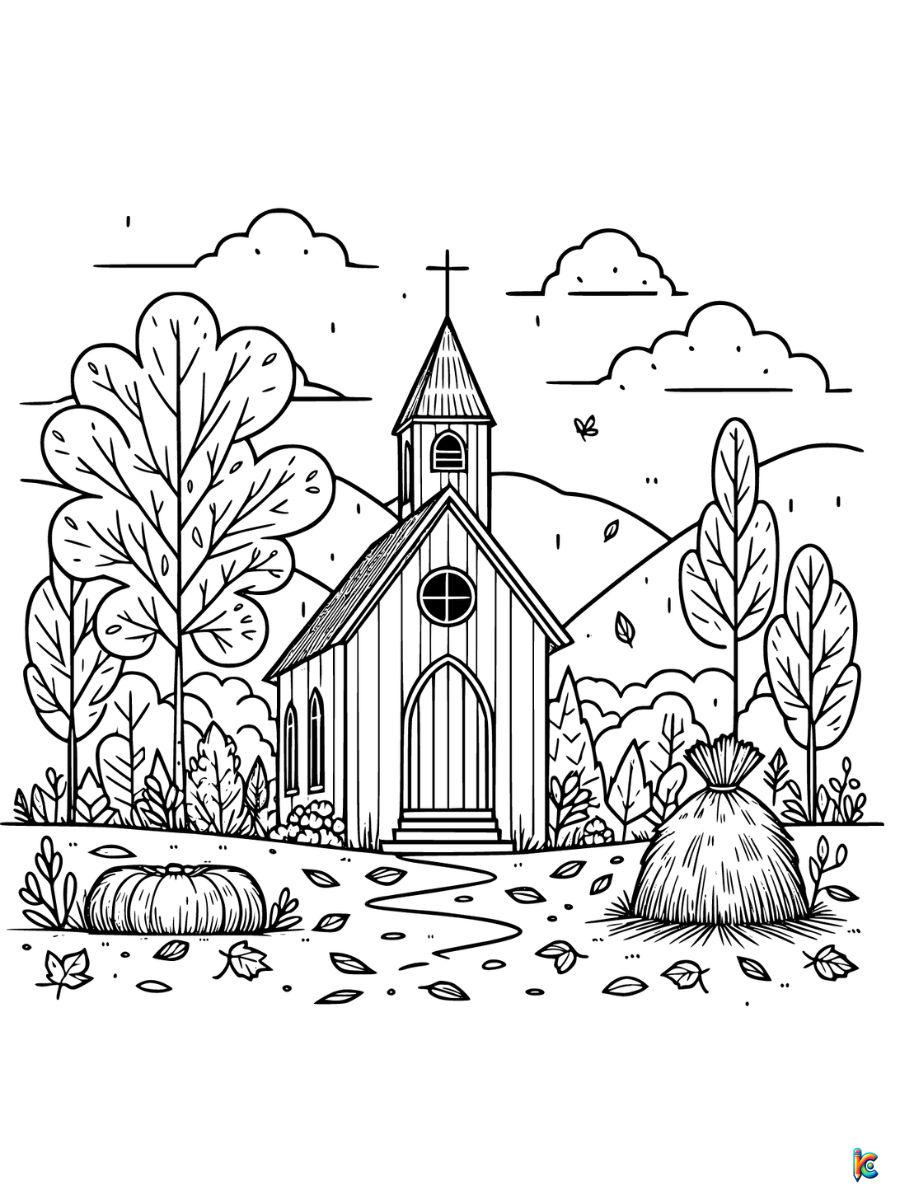 church easter coloring pages