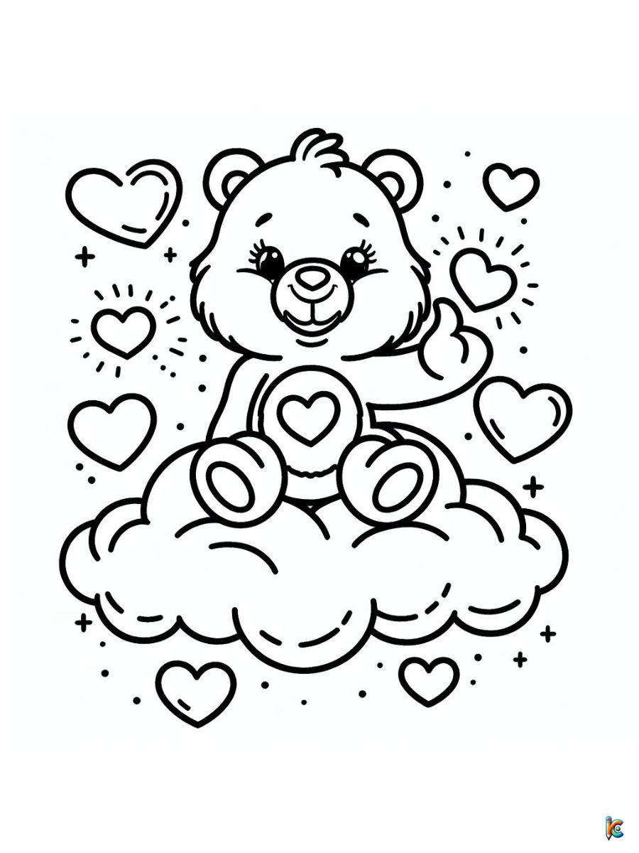coloring pages care bears
