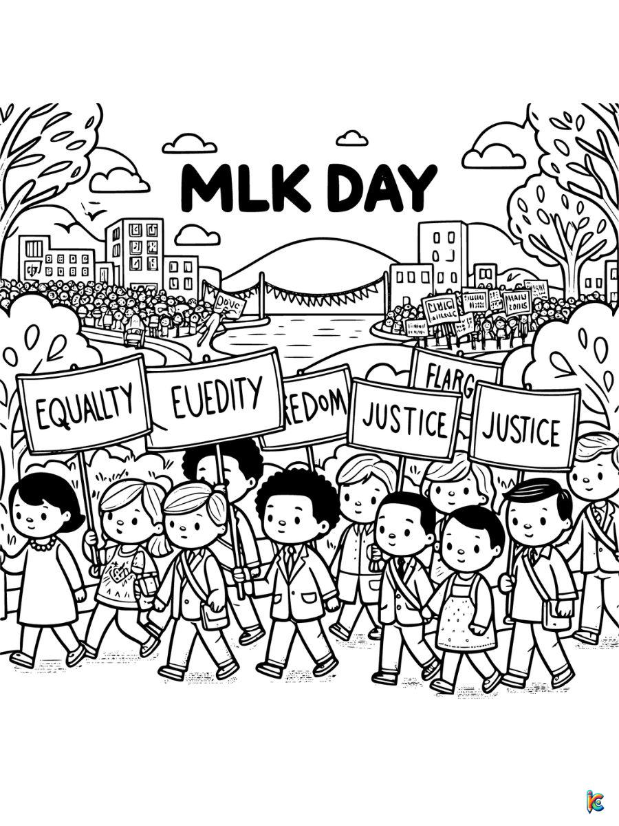 coloring pages martin luther king jr