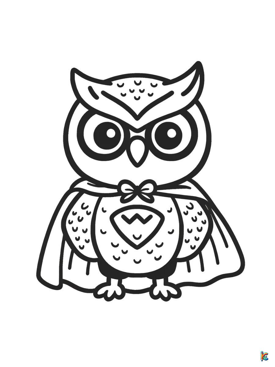 coloring pages of owls