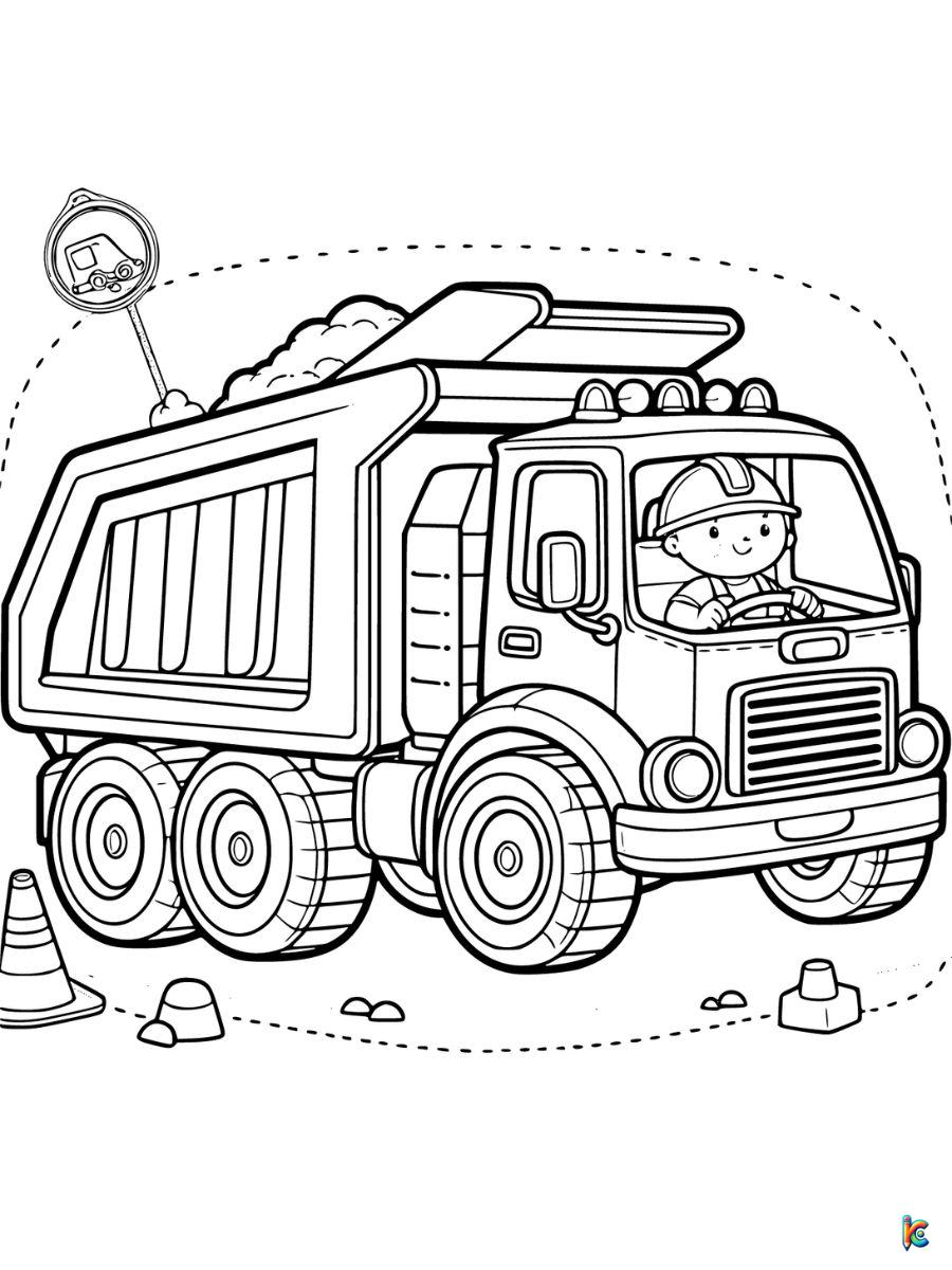 construction coloring pages pdf