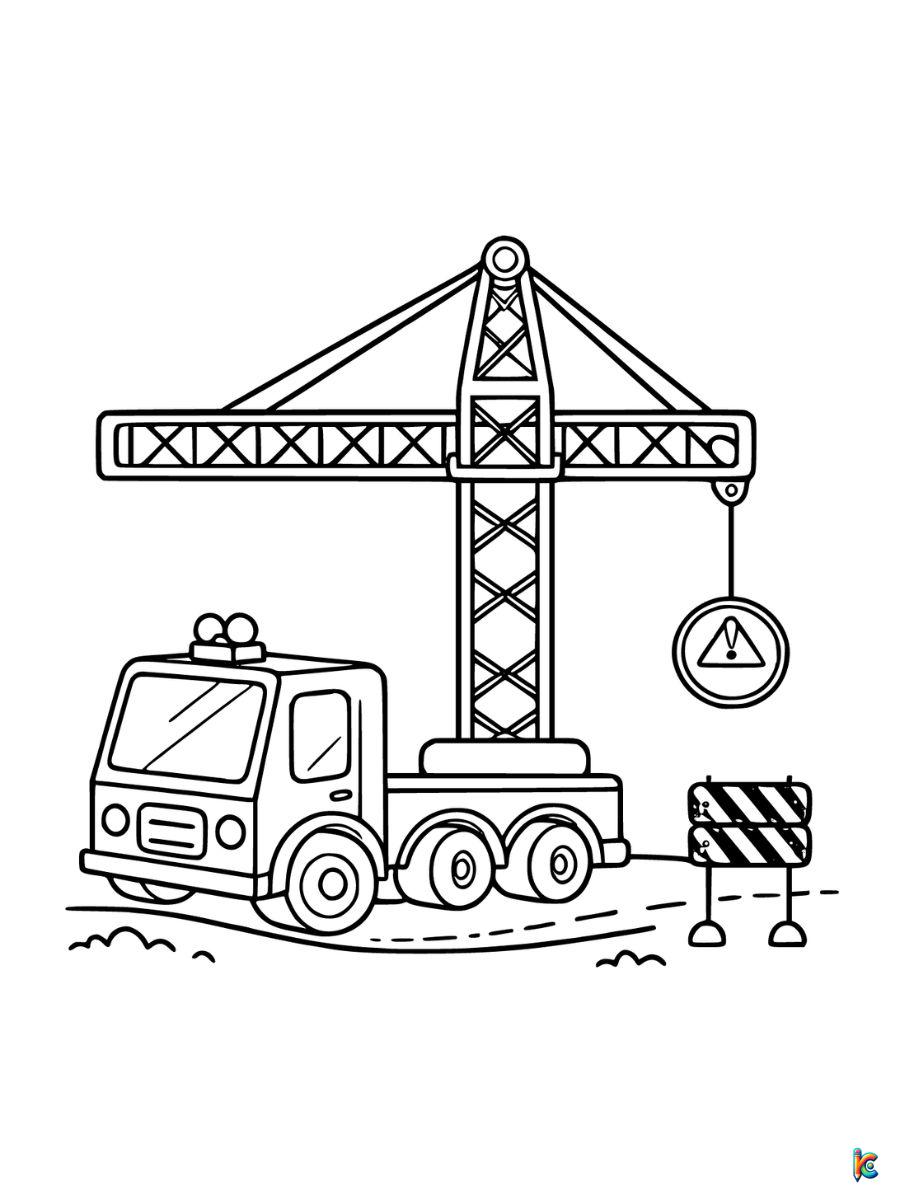 construction coloring pages printable