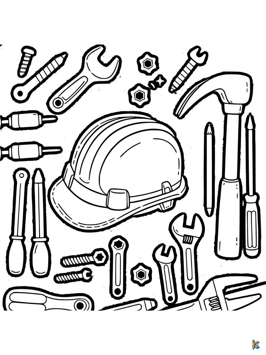 construction equipment coloring pages printable
