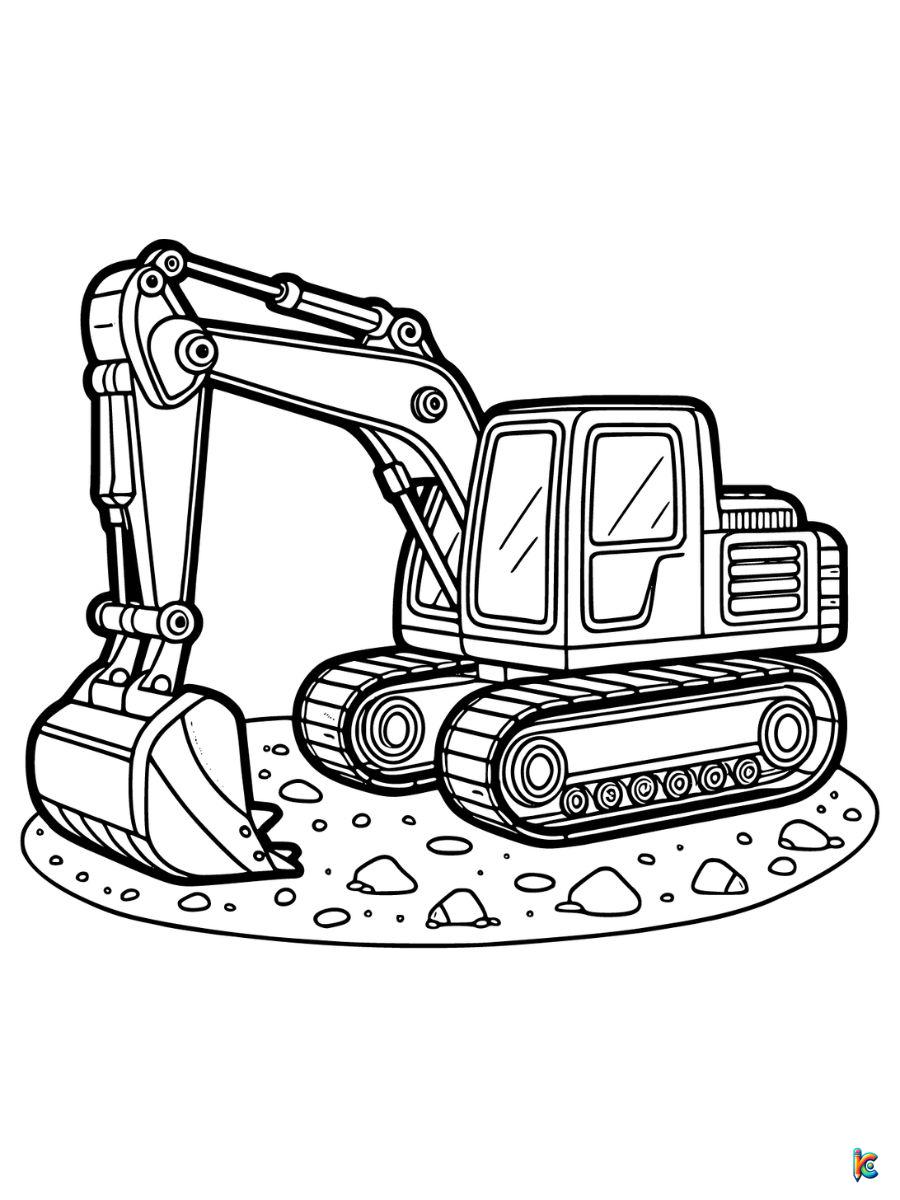 construction vehicle coloring pages