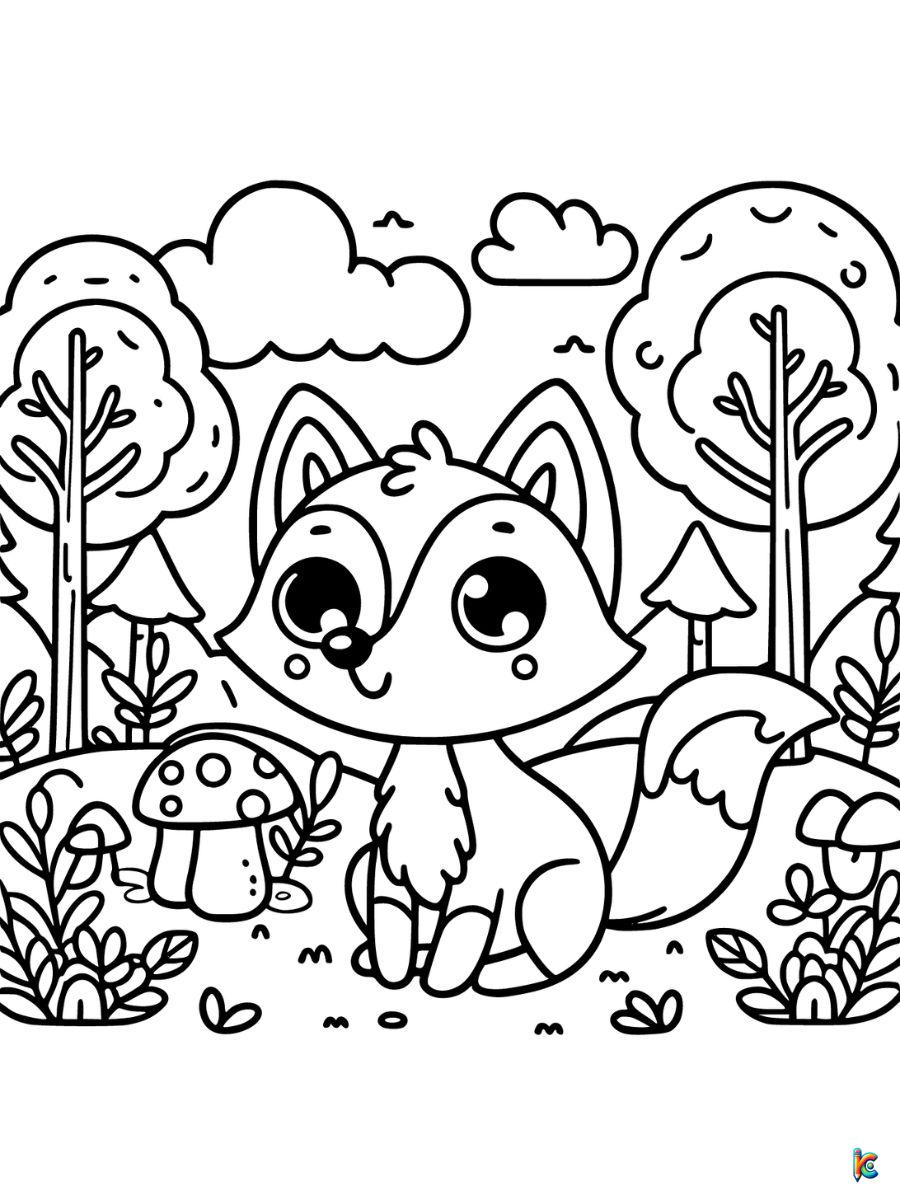 cute aesthetic coloring page