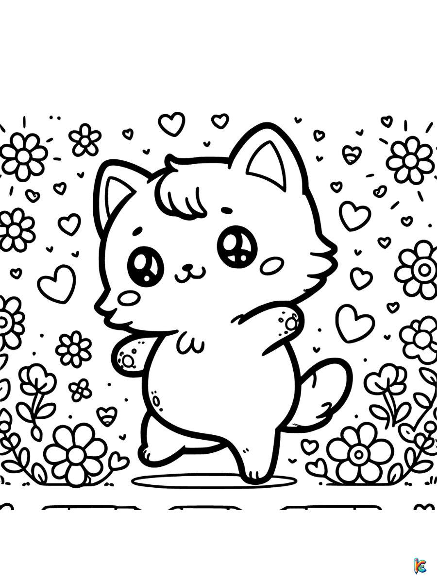 cute aesthetic coloring pages for kids