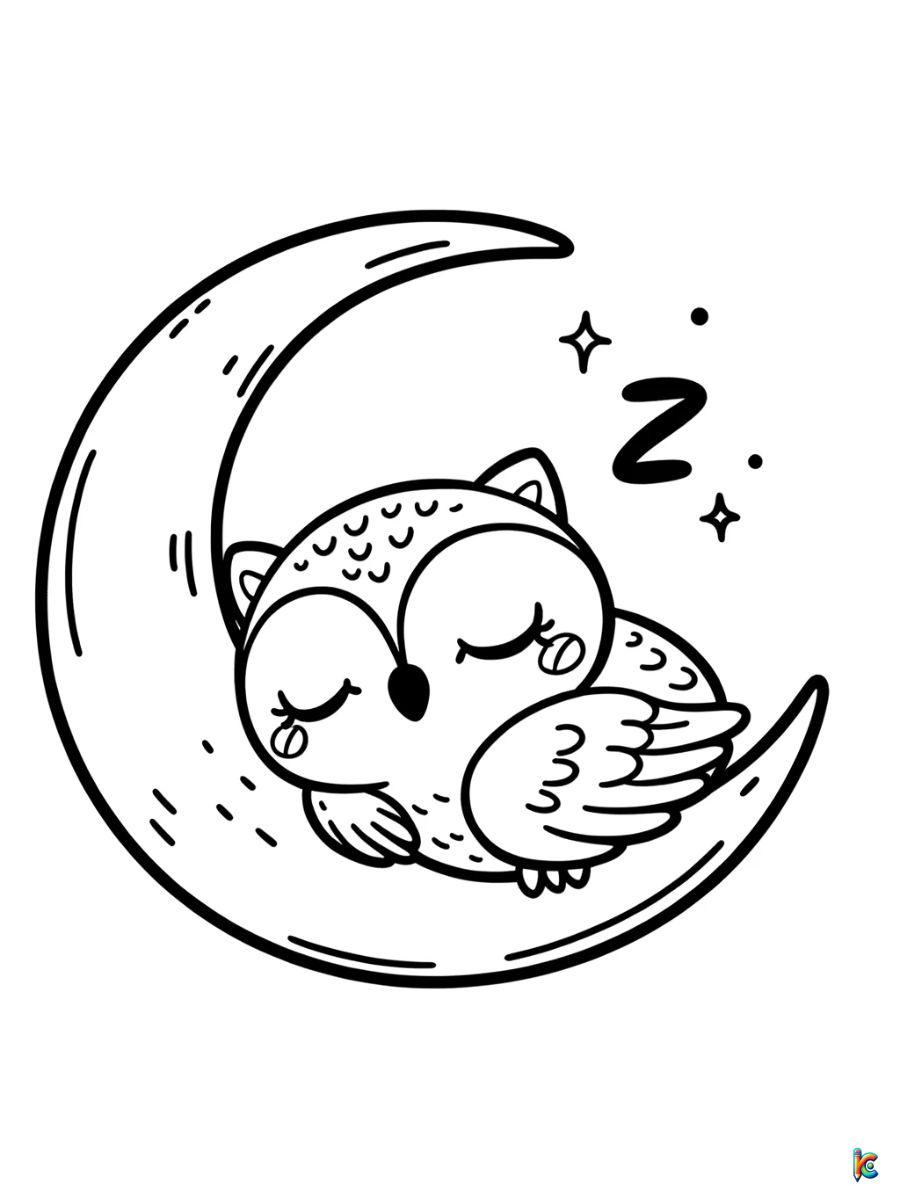 cute owl coloring pages free