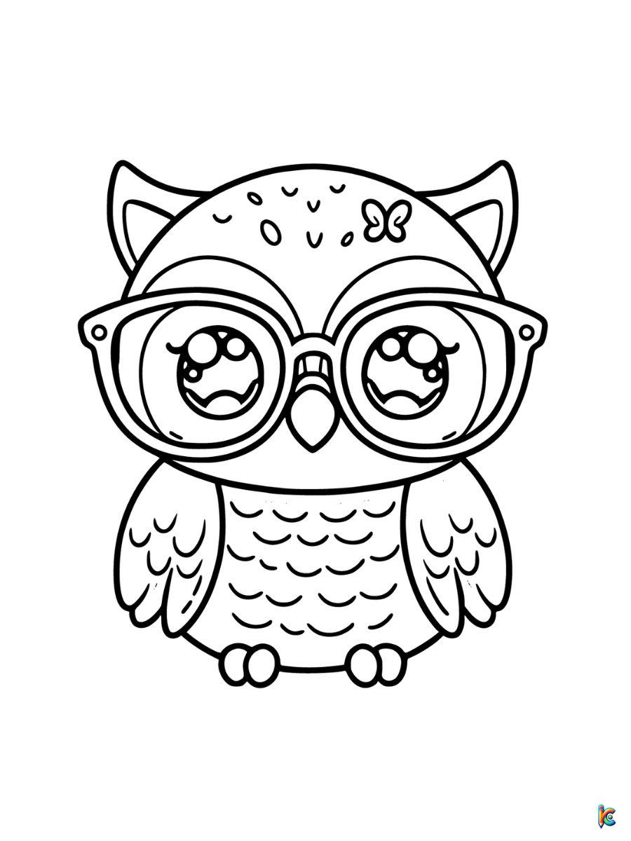 cute owl coloring pages