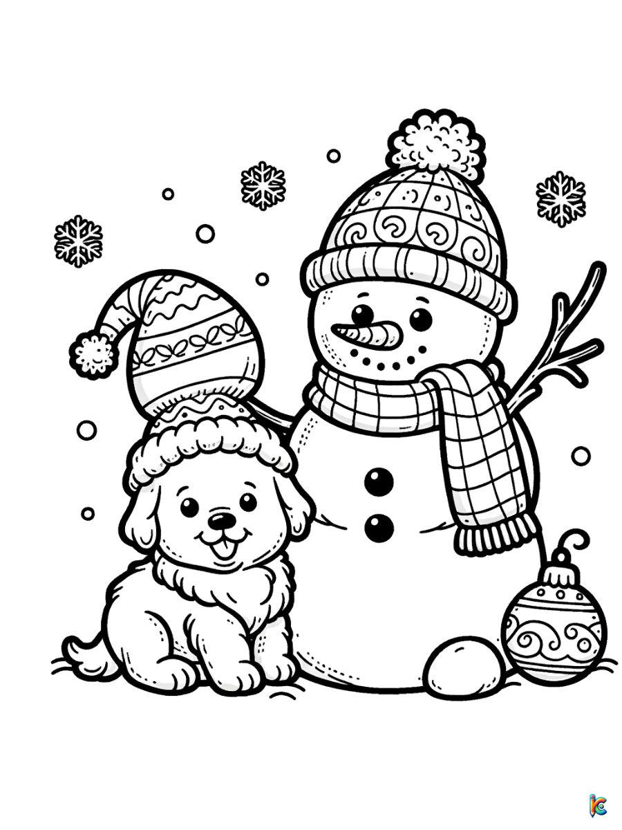 cute snowman coloring pages printable