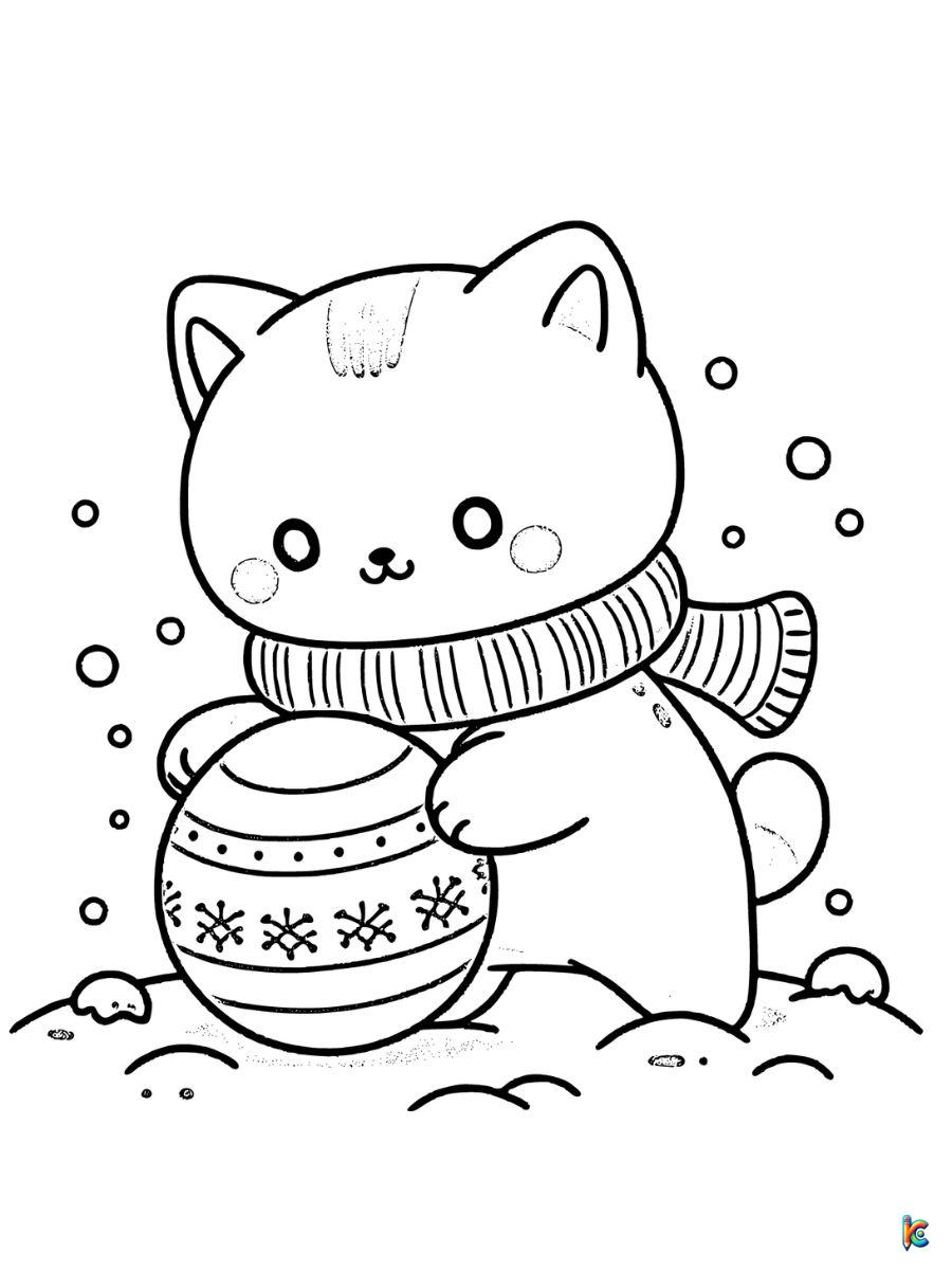 cute winter coloring pages