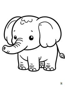 Elephant Coloring Pages – ColoringPagesKC