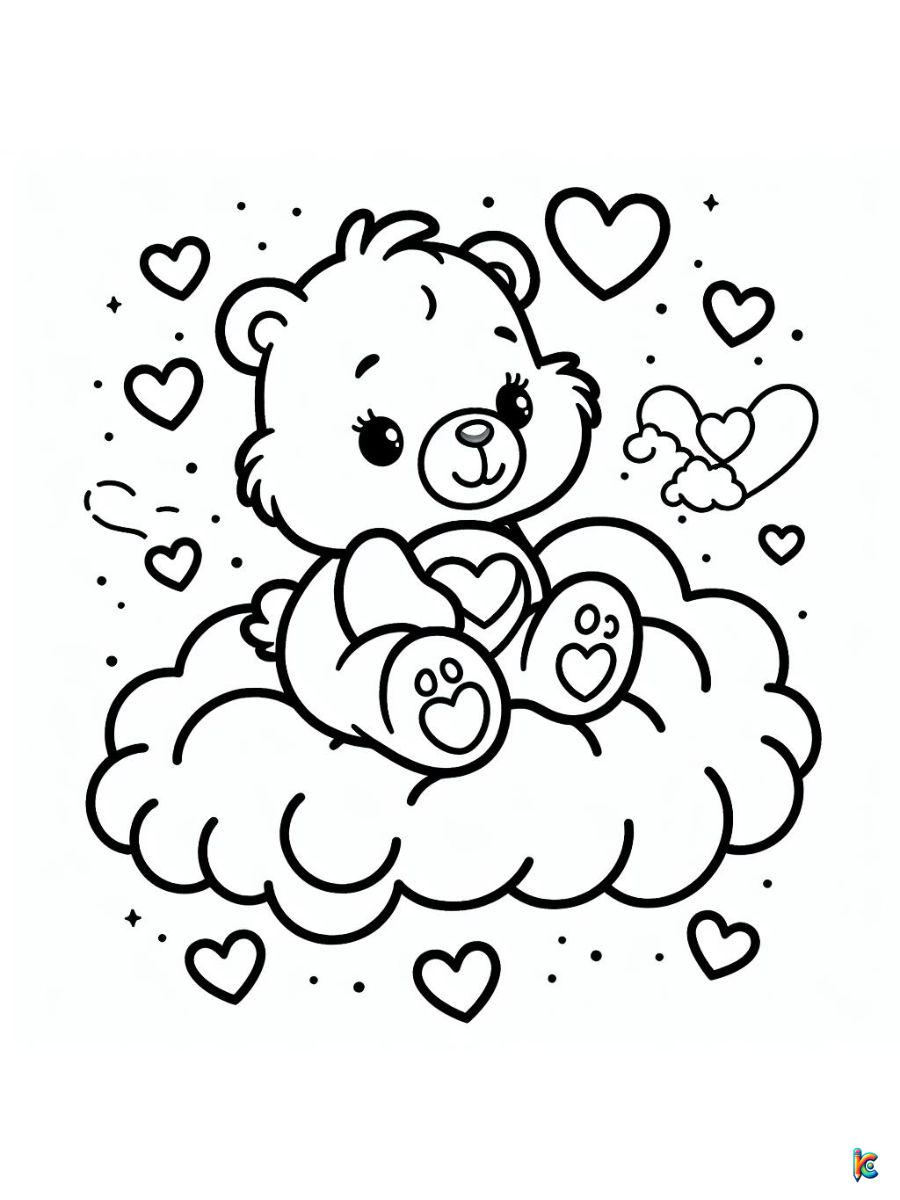 free coloring pages care bears