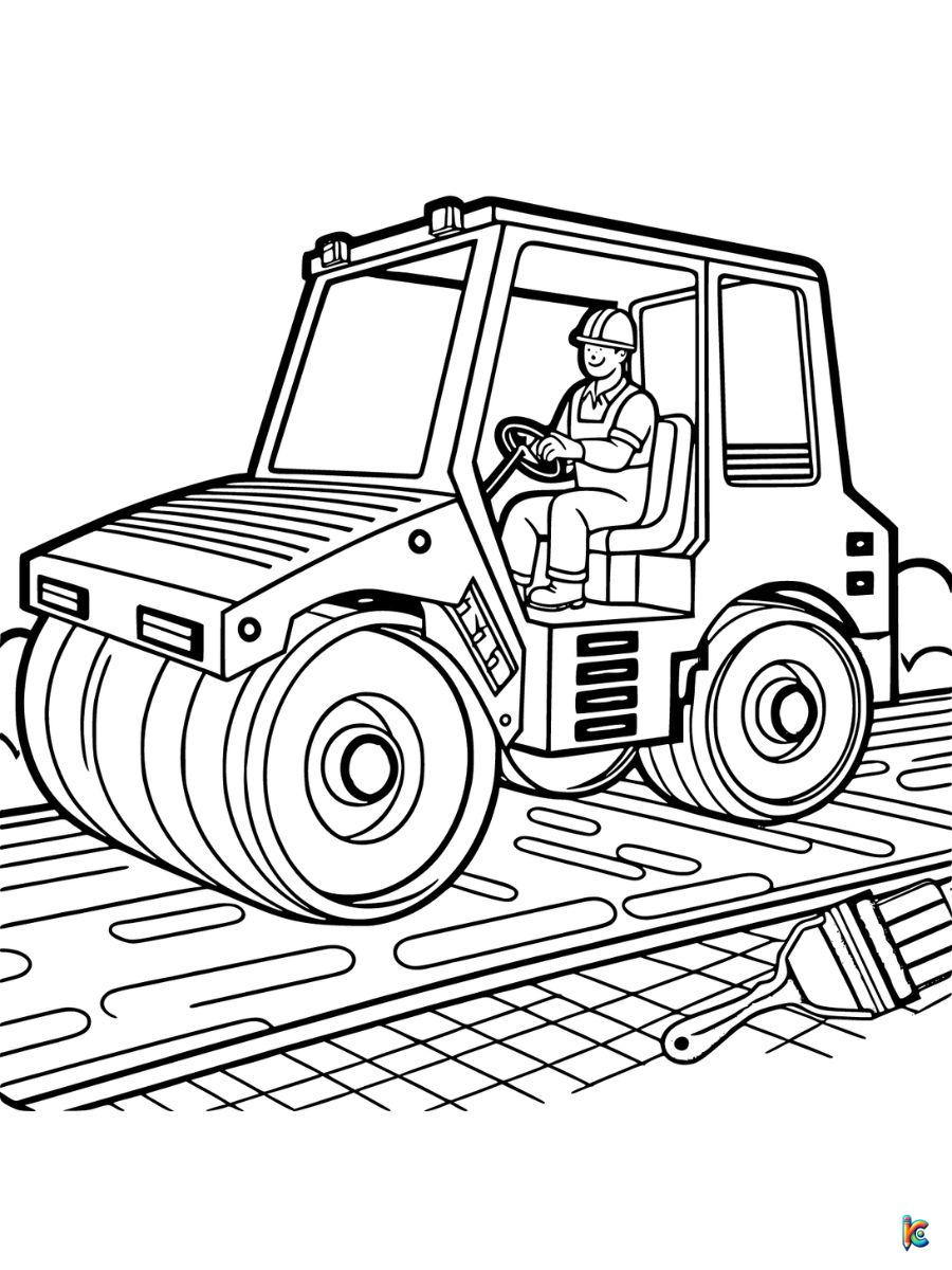 free coloring pages construction vehicles