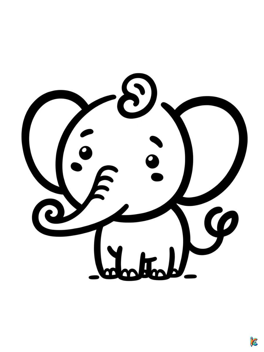 free coloring pages elephant