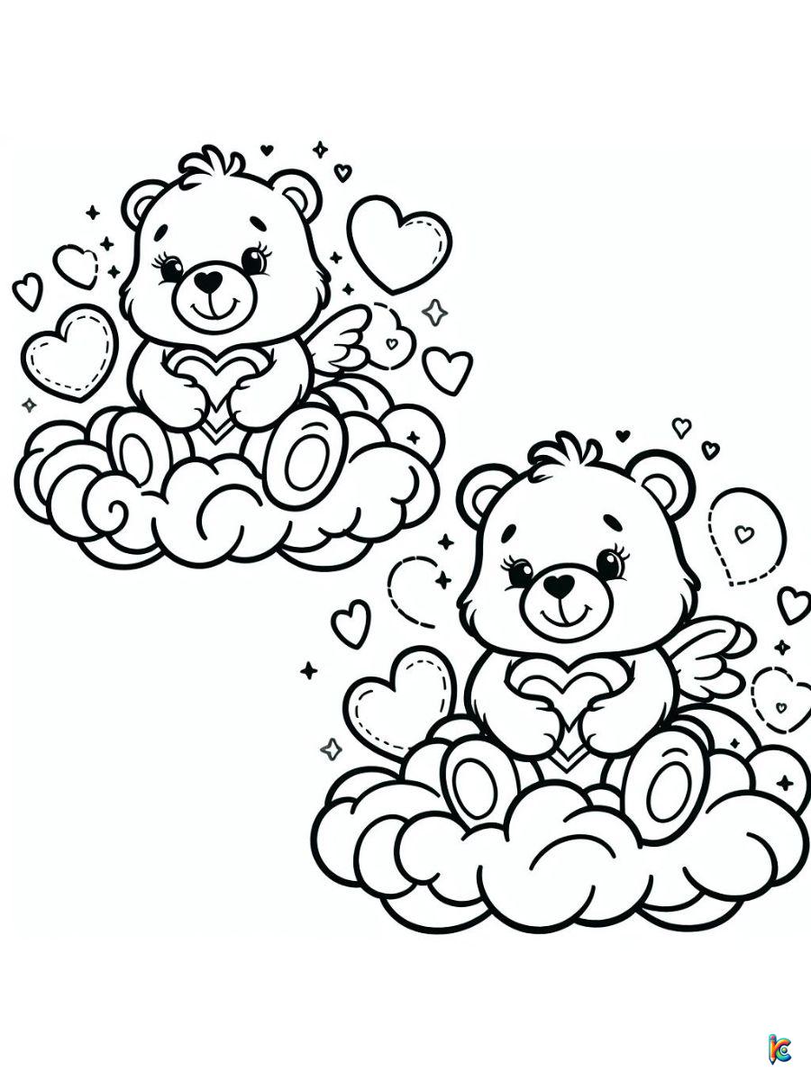 free coloring pages of care bears