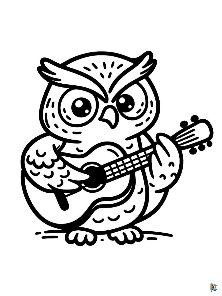 free owl coloring pages