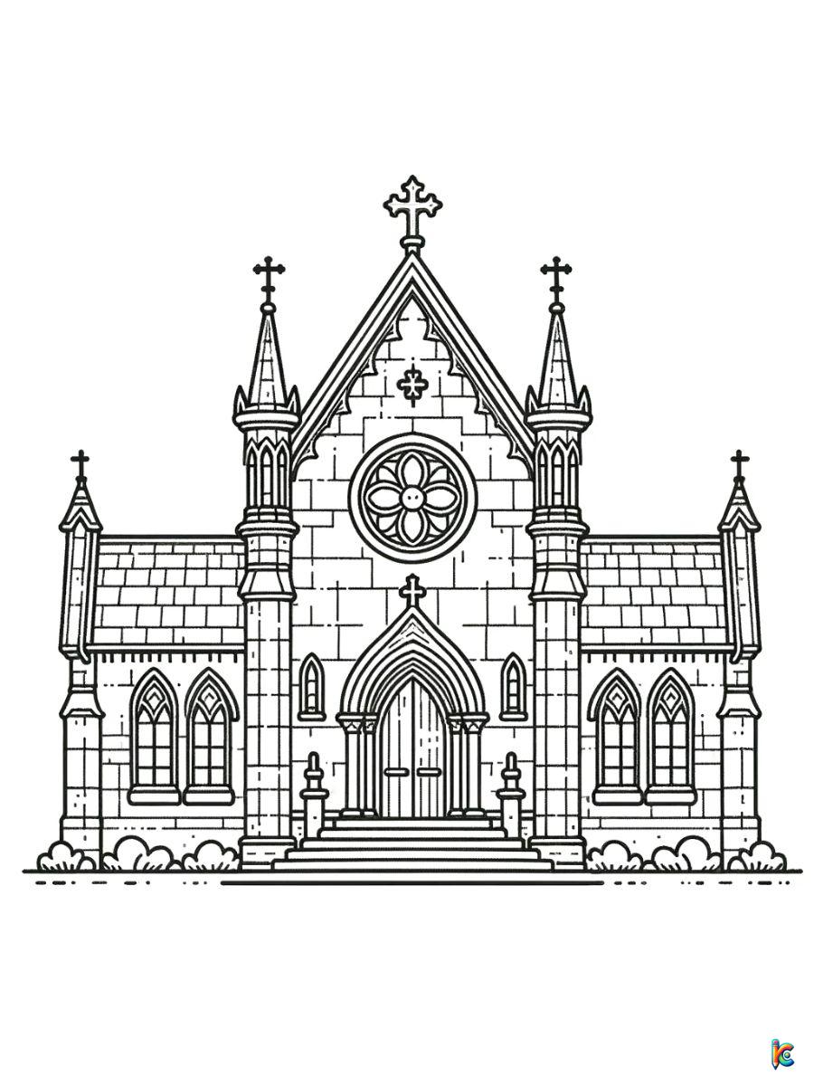 free printable church coloring pages