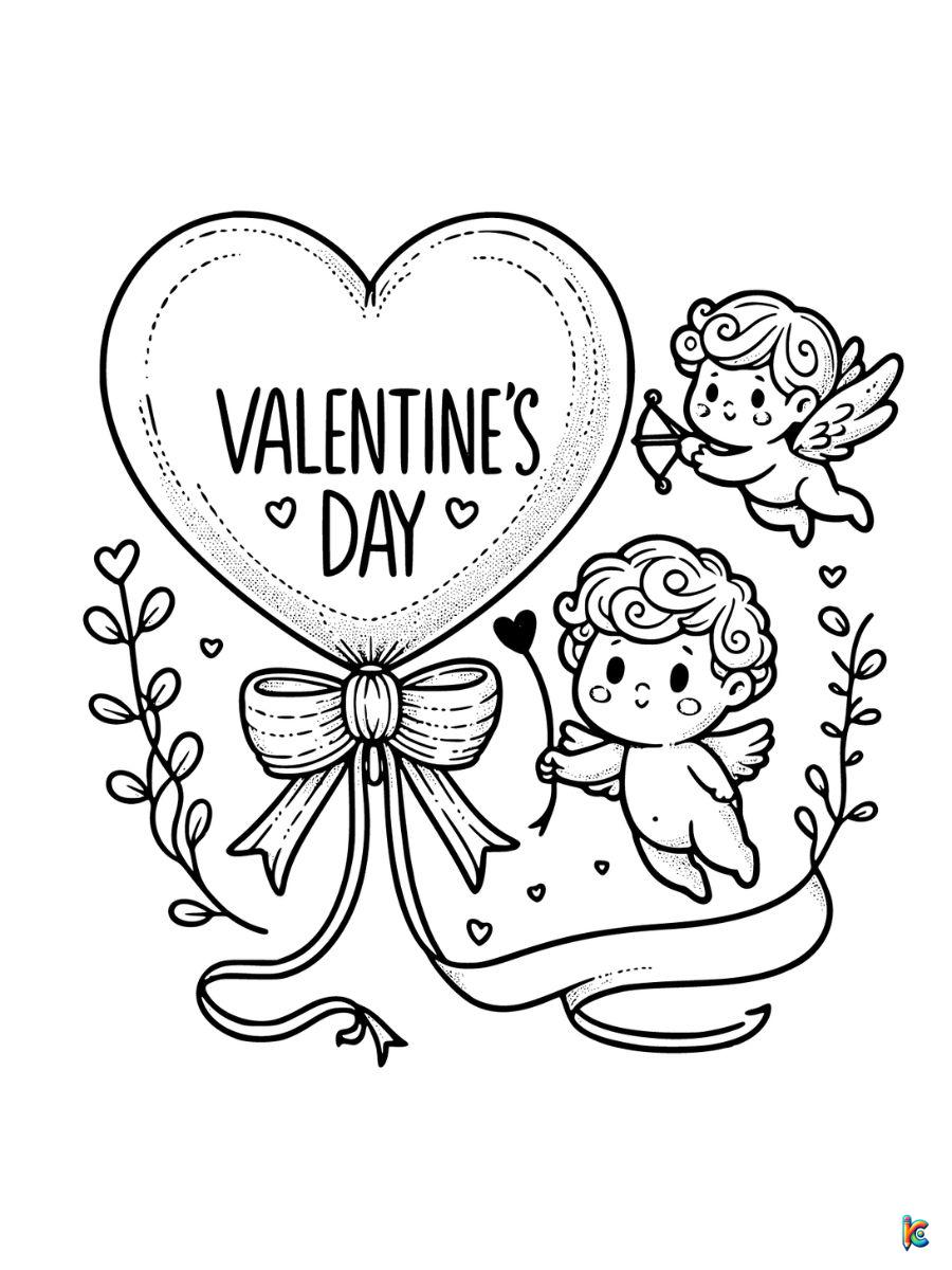 free printable coloring pages valentines day