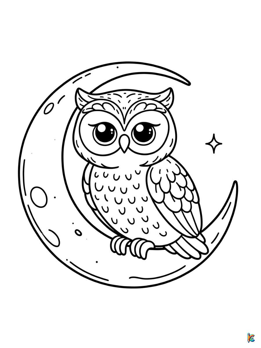 free printable owl coloring pages