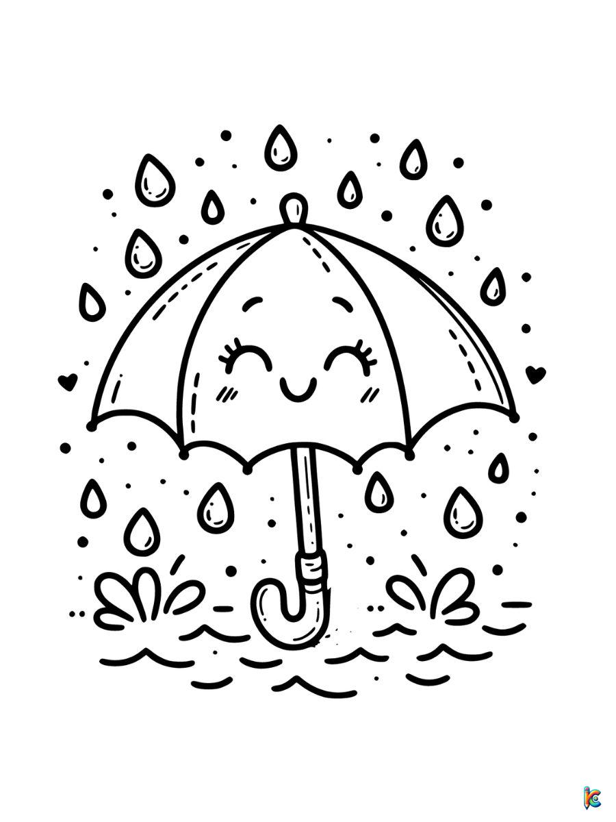 free rainy day coloring pages