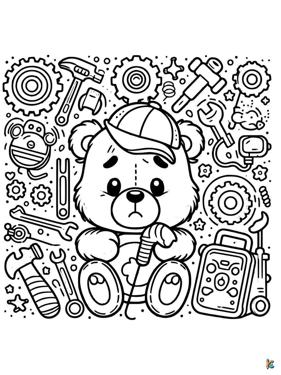 grumpy care bear coloring pages easy