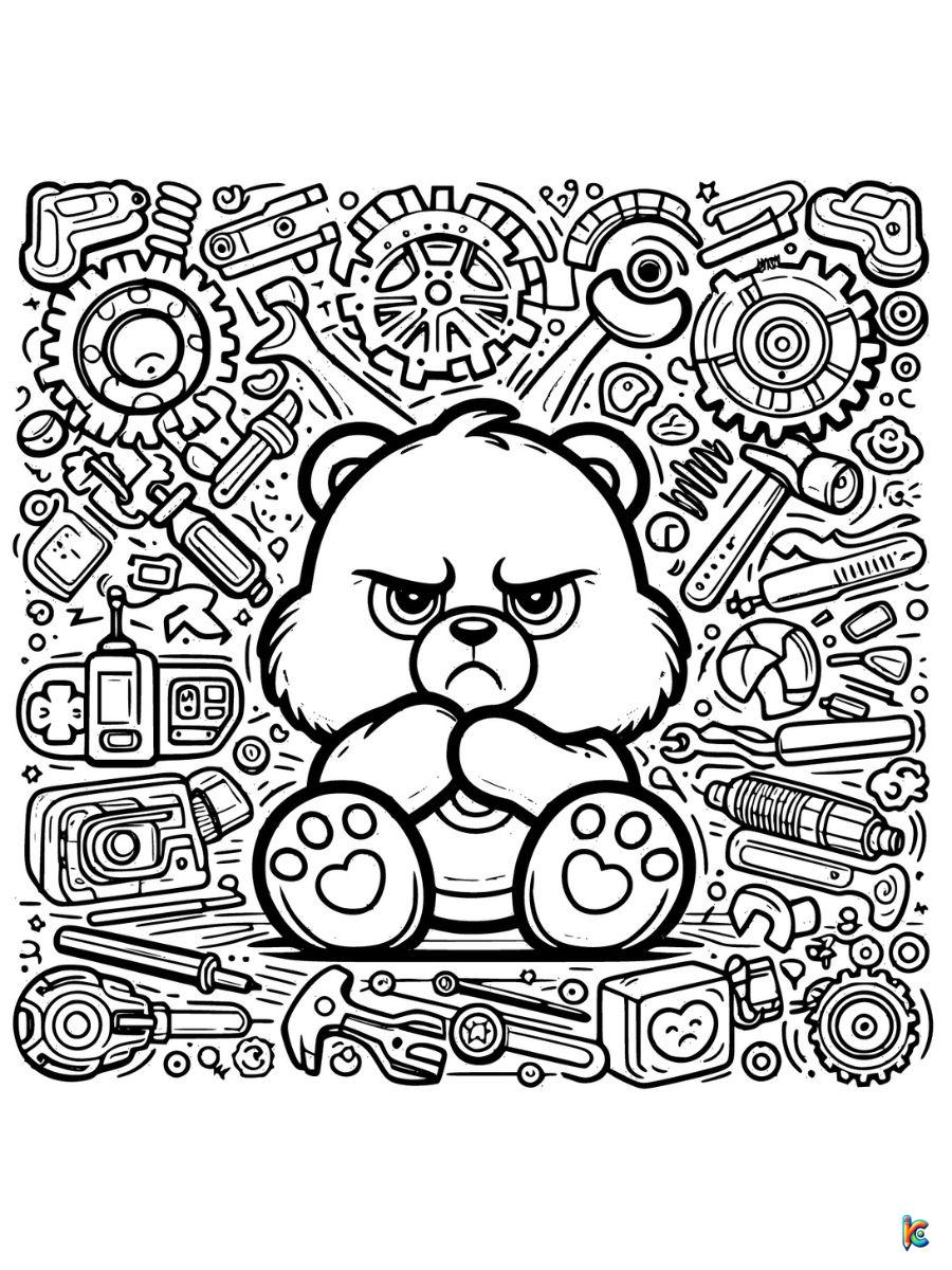 grumpy care bear coloring pages