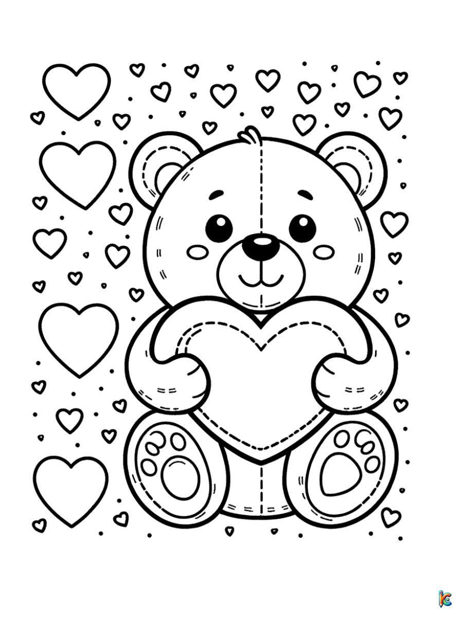 happy valentines day coloring pages free printable