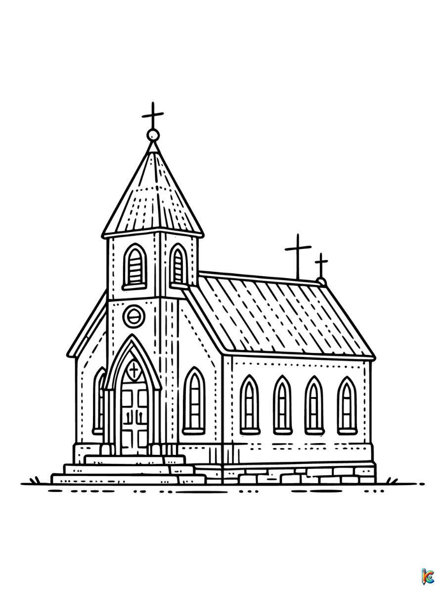 kids church coloring pages