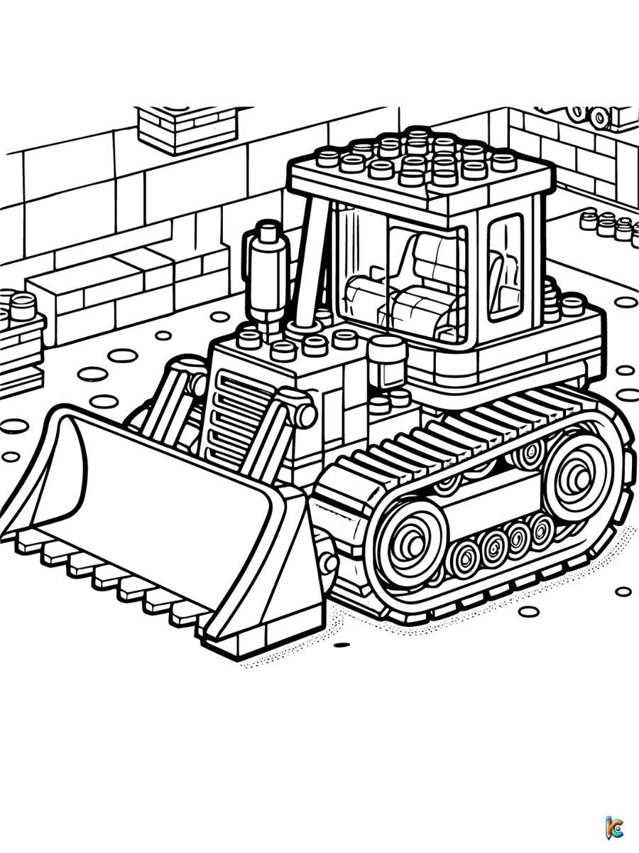 lego construction coloring pages to print