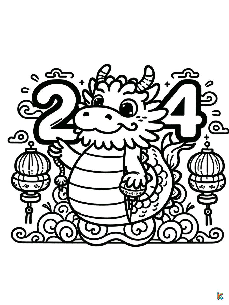 lunar new year coloring page