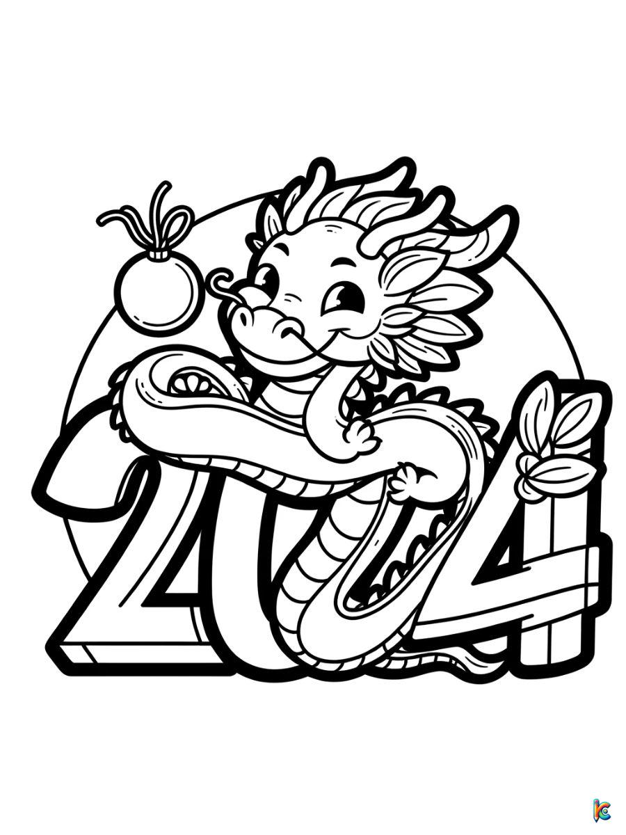 lunar new year coloring pages for kids