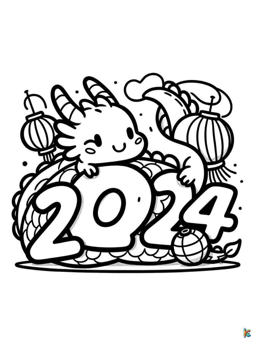lunar new year coloring pages