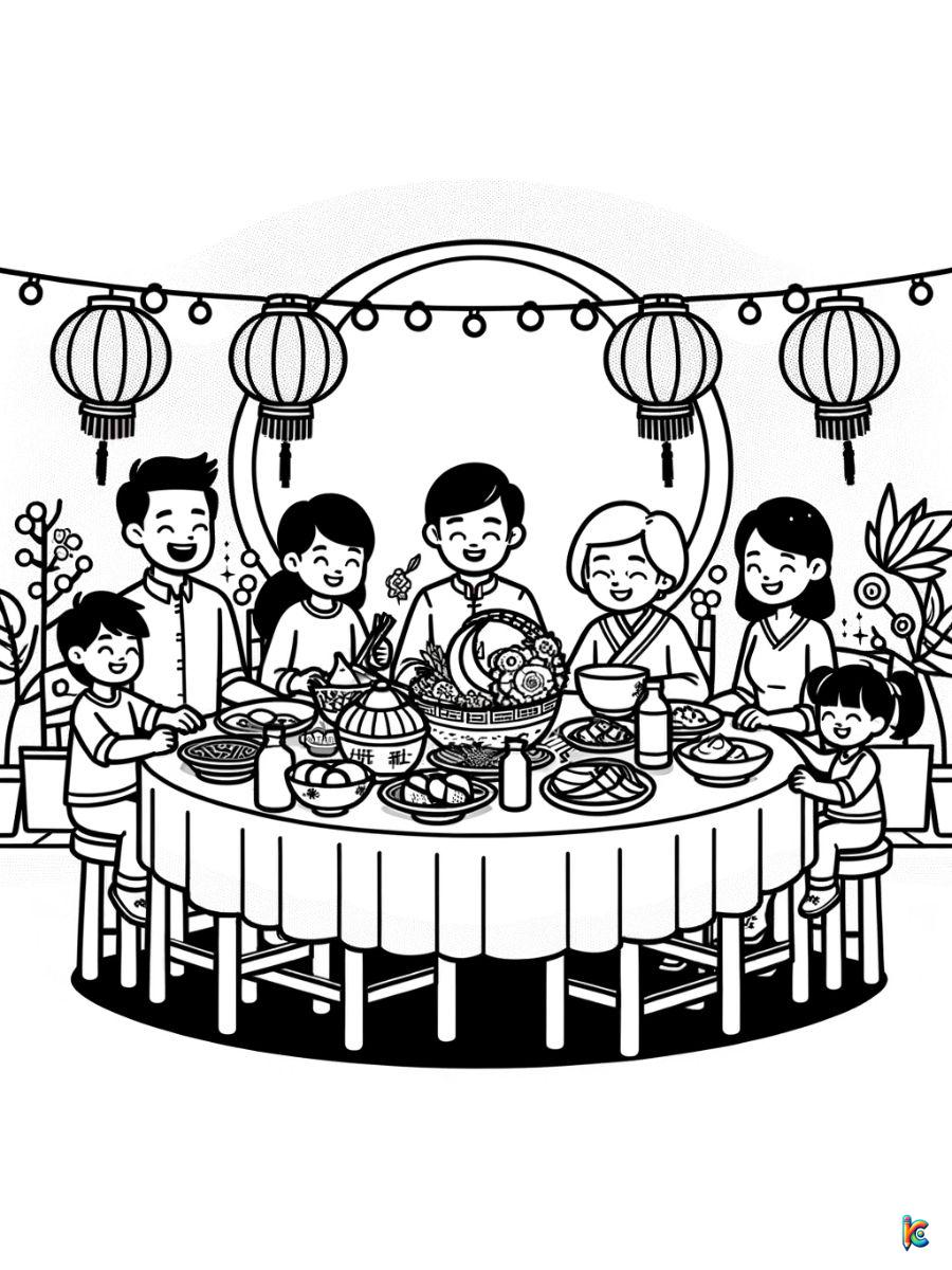 lunar new year coloring sheets free