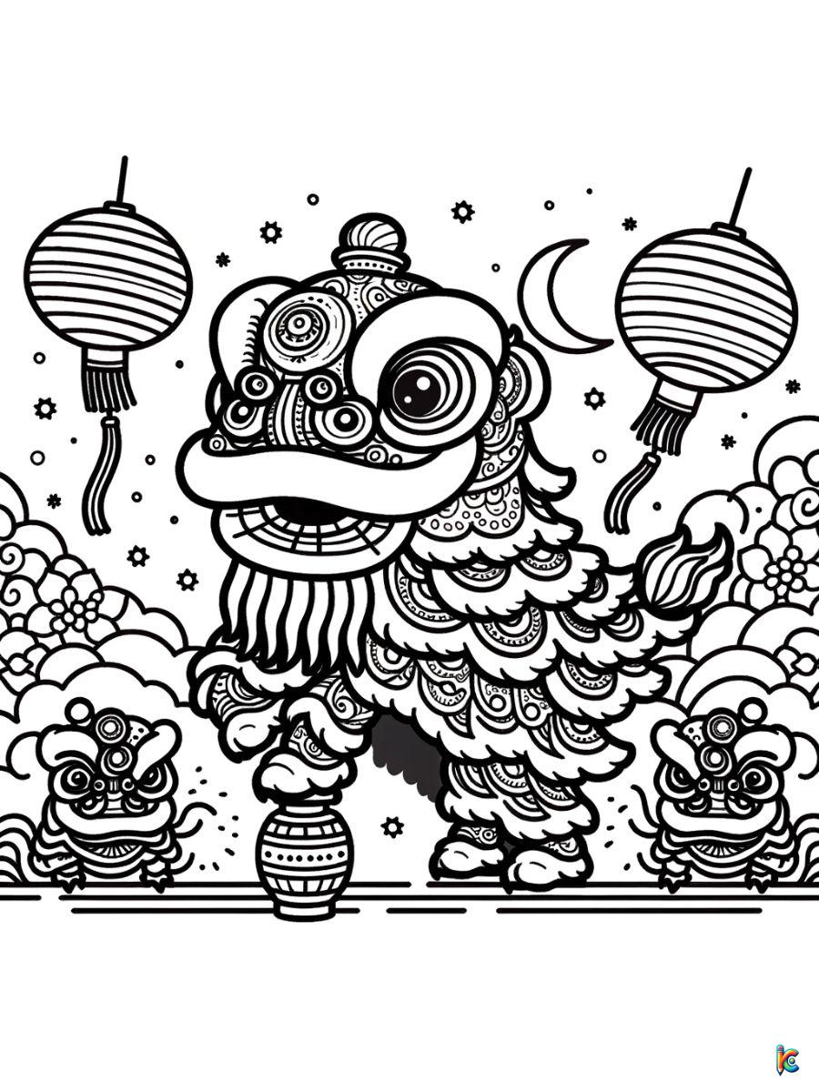 lunar new year coloring sheets