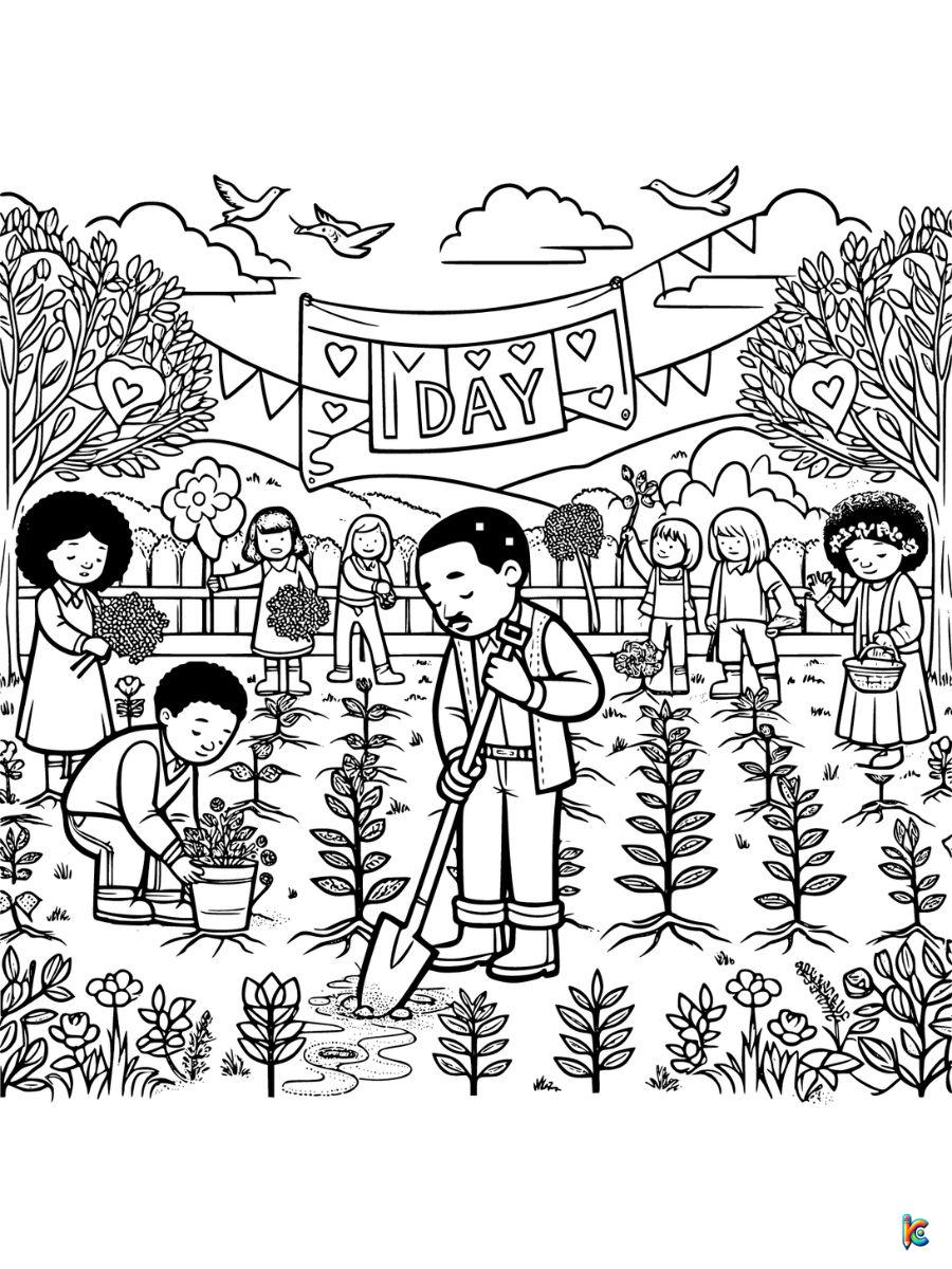 martin luther king day coloring pages