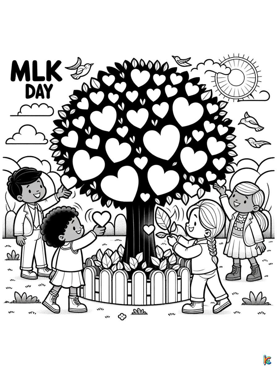 mlk coloring pages