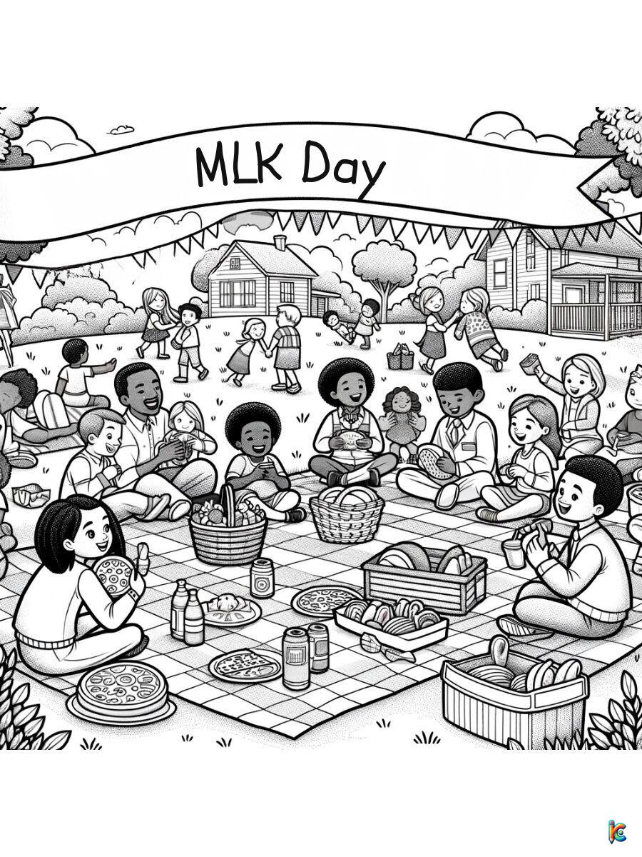 mlk day coloring pages