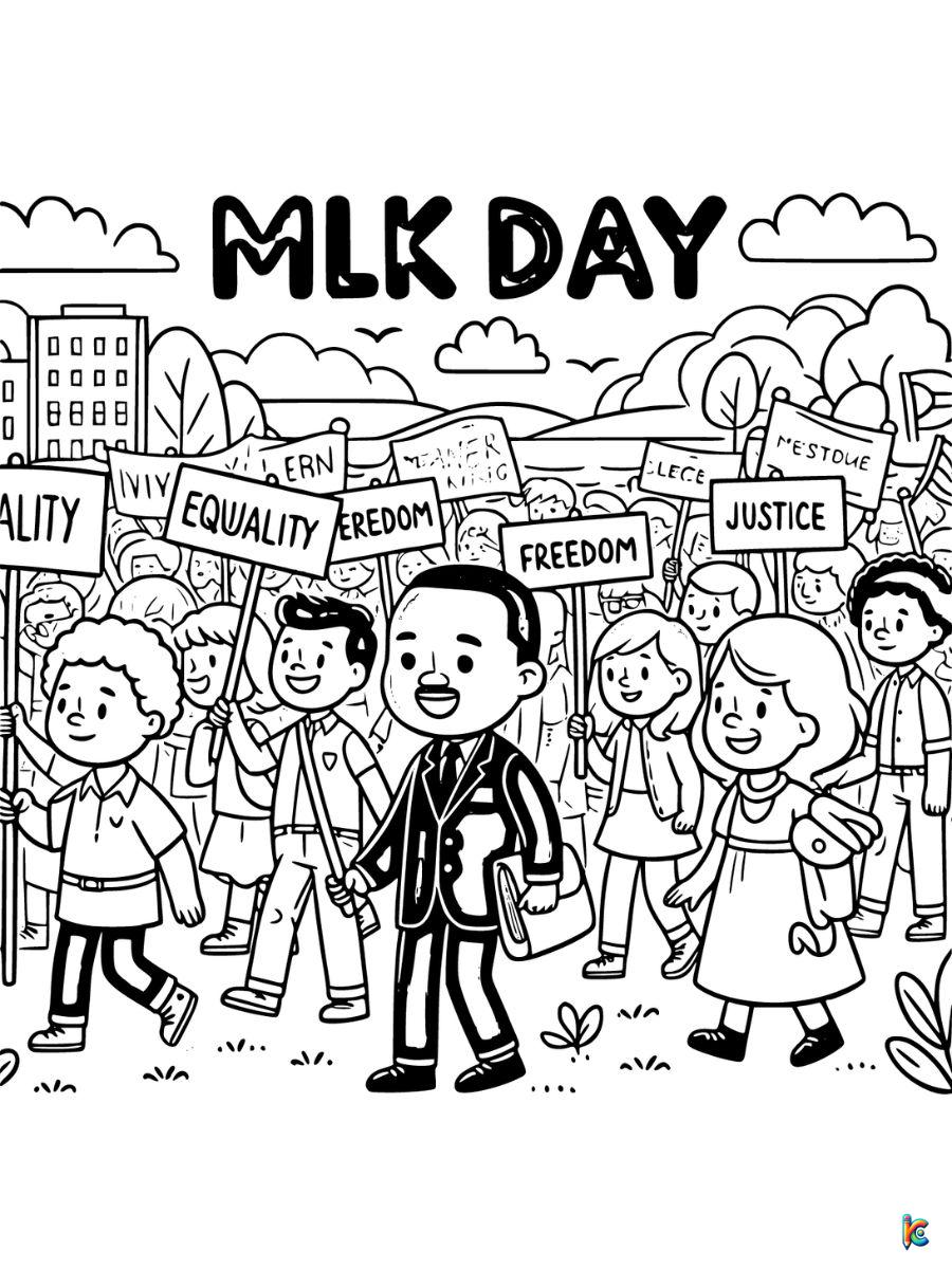 mlk printable coloring pages